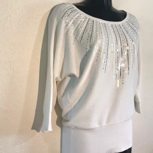 White House Black Market small embellished top